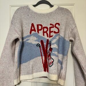 a new day Après Ski Sweater - Red and Blue